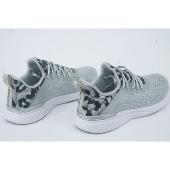 APL Techloom Tracer Knit Training Grey Low Top Sneaker SZ 37 $258 Womens Silver - Picture 8 of 11